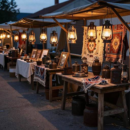 Vintage Market Twilight Scene