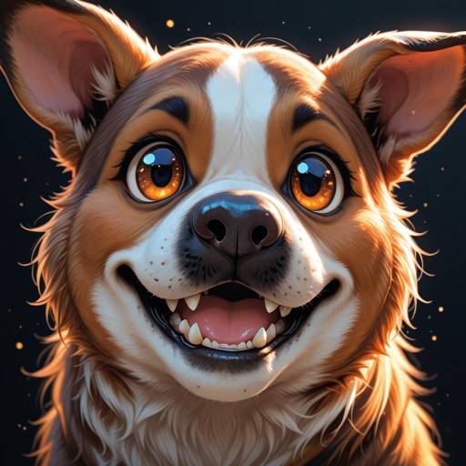 Joyful Cartoon French Bulldog Illustration
