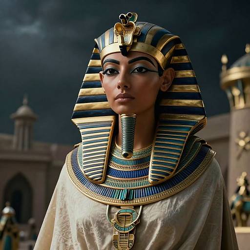 Photorealistic Female Pharaoh Portrait
