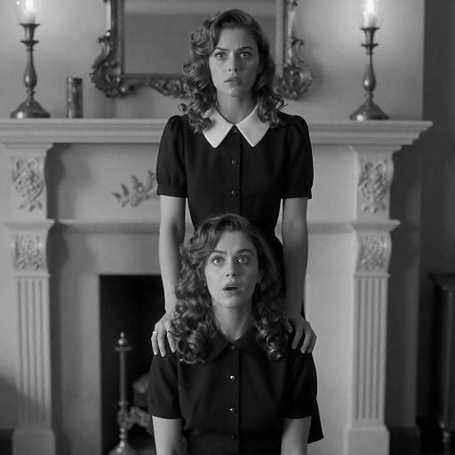 Vintage Portrait of Two Women