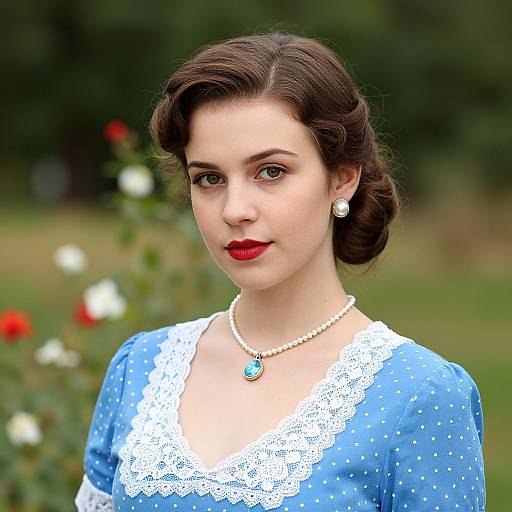 Vintage Style Woman Portrait