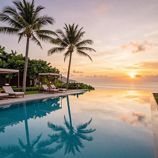 Upscale Tropical Resort Infinity Pool