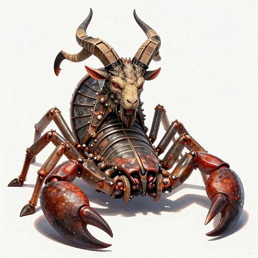 Horned Scorpion King in Armor