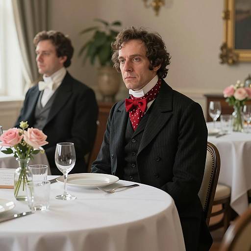 Elegant 19th Century Dining Scene
