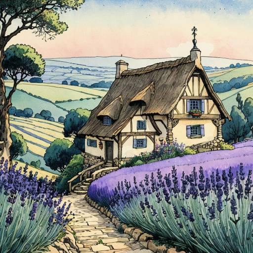 Charming Medieval Cottage at Dawn