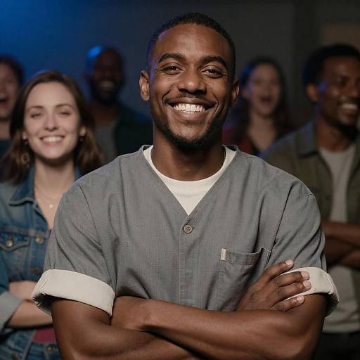 Portrait of Joy in a Dim Room
