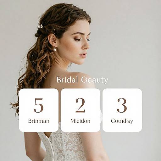 Elegant Bridal Beauty Countdown