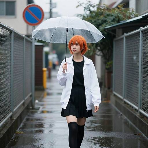 Adachi Rei in Thoughtful Walk