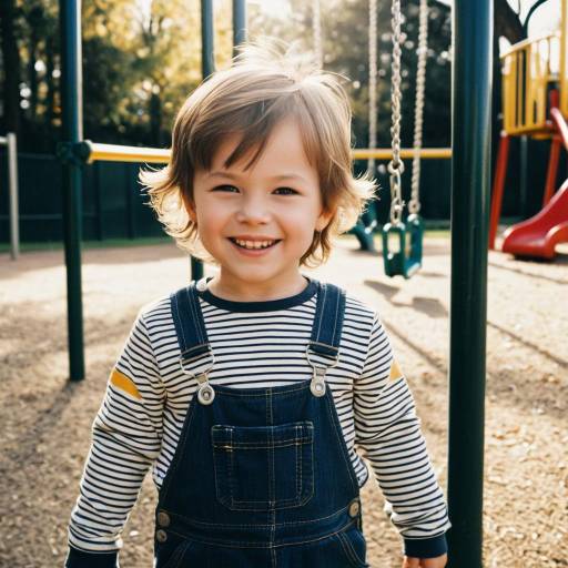 Smiling Toddler Boy at Playground