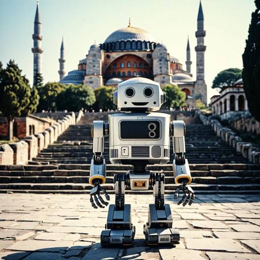 Cheerful Robot at Hagia Sophia