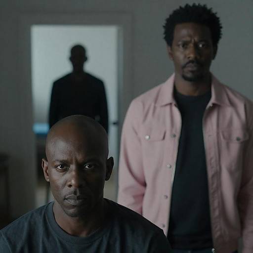 Intense Portrait of Two Black Men