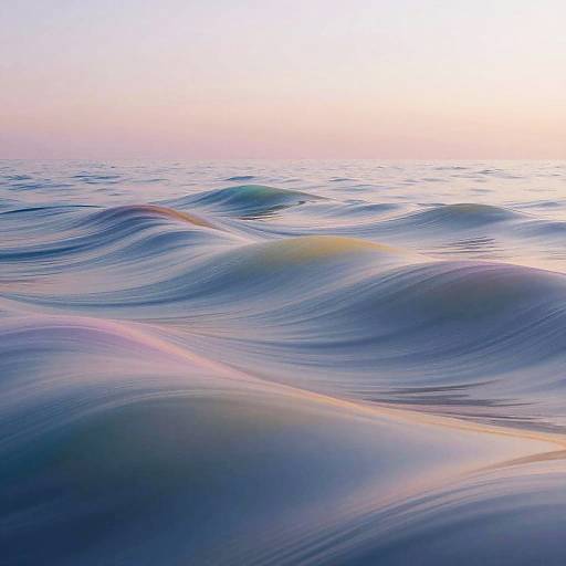 Surreal Landscape with Color Waves