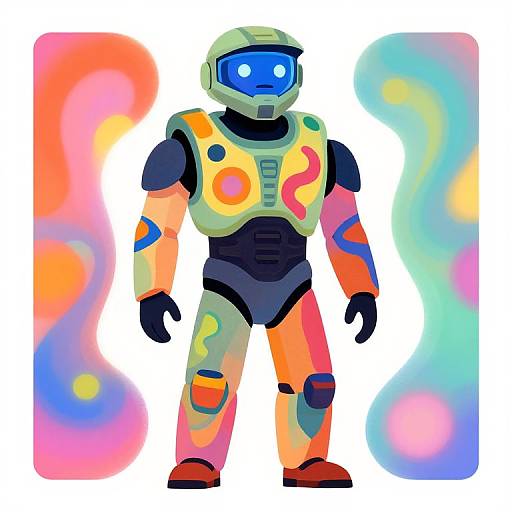 Matisse-Inspired Halo Cortana Portrait