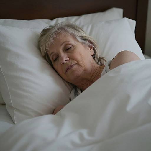 Peaceful Elderly Woman Resting