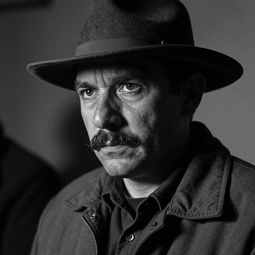 Mysterious Man in Dim Lighting