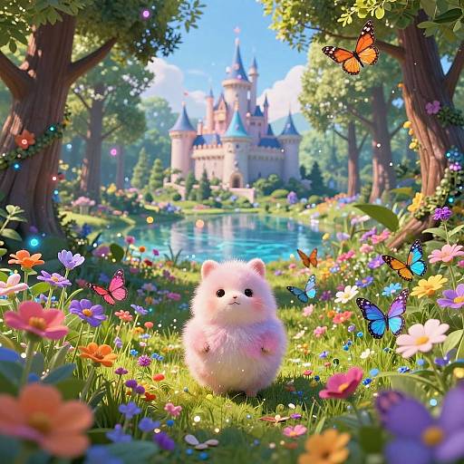 Ultra-Realistic Magical Forest Scene