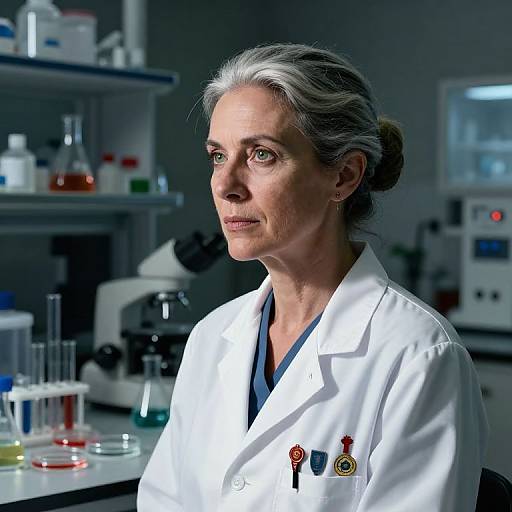 Portrait of Determined Female Scientist