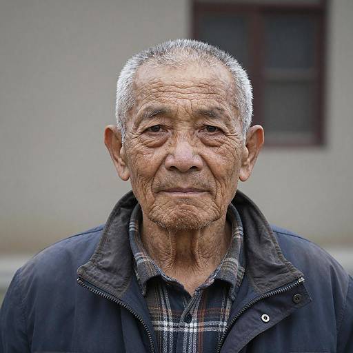 Realistic Portrait of an Elderly Man
