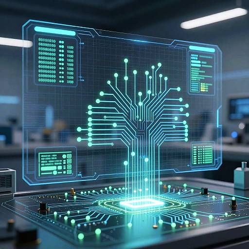Futuristic AI-Generated Electronic Schematics