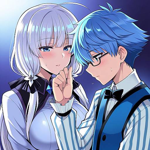 Illustration of Hans christian andersen (fate), fate (series) in the style of Nishida megane