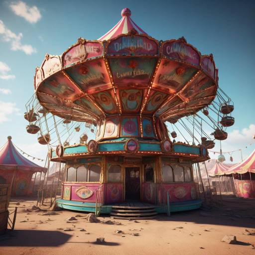 Desert Dweller in Abandoned Carnival Desert Dweller in Abandoned Carnival