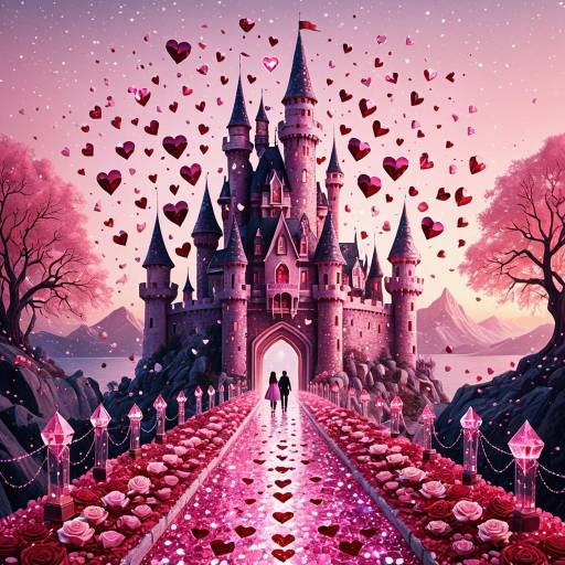 Romantic Crystal Castle on Valentine’s Day Romantic Crystal Castle on Valentine’s Day