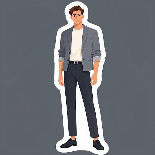 Elegant Fashion Illustration Portrait