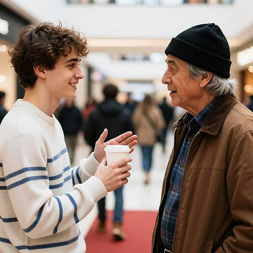 Casual Conversation in a Mall Setting