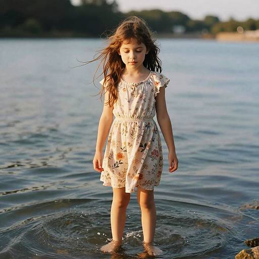 Cinematic Golden Hour Girl Portrait