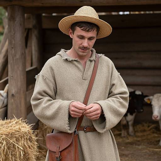 19th-Century Servant Nativity Portrait