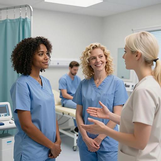 Medical Team Discussion in Clinic