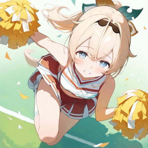 Cheerleader Iroha in Action