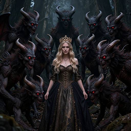 Queen Amidst Seven Demonic Guardians