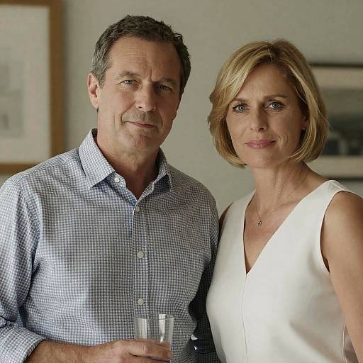 Middle-Aged Couple Portrait in Soft Focus