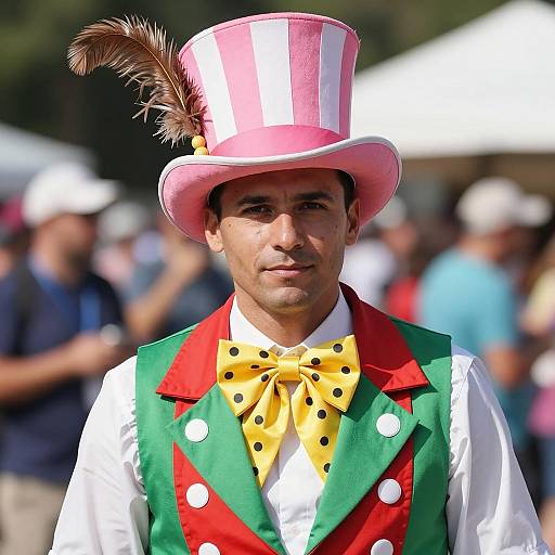 Vibrant Carnival Costume Portrait