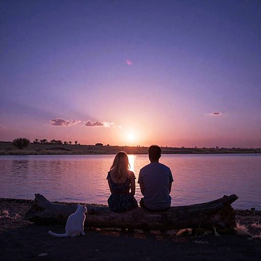 Infrared Sunset at Desert Oasis