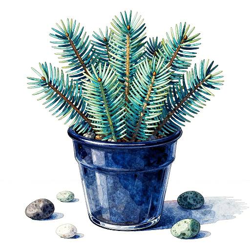 Contemporary Blue Glass Still Life