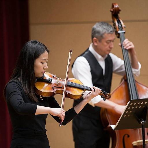 Captivating Duo: Musical Performance Scene