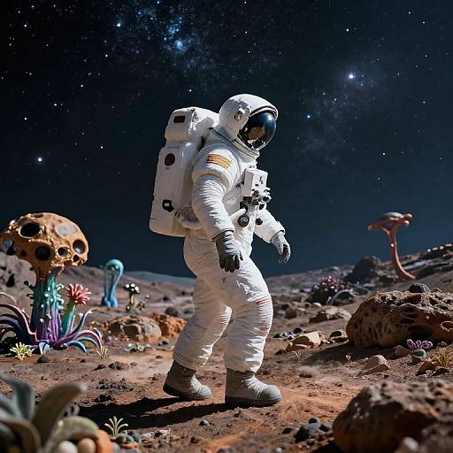 Astronaut Exploring Alien Planet Expansion
