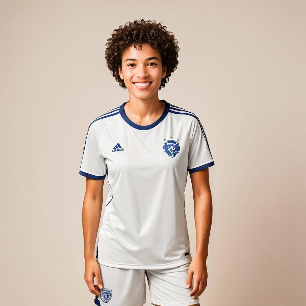 Joyful Soccer Player Photo Shoot