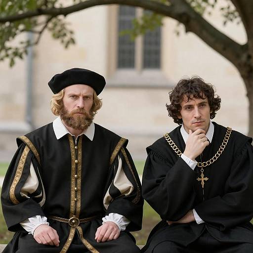 16th Century Men in Historical Attire