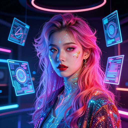 Futuristic AI Photo Wizard Portraits