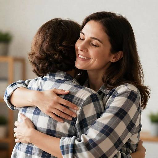 Heartwarming Embrace of Two Generations