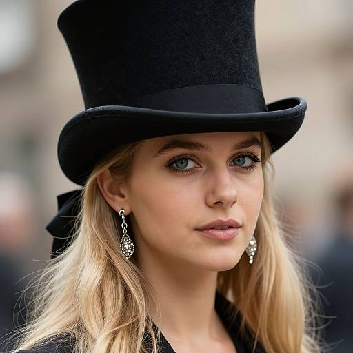 Realistic Mad Hatter Woman Portrait