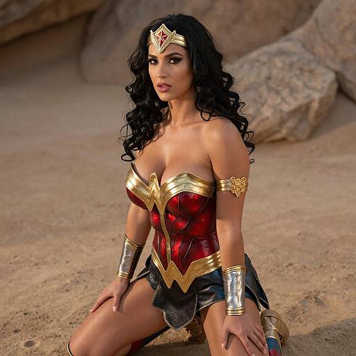 Confident Wonder Woman Digital Art