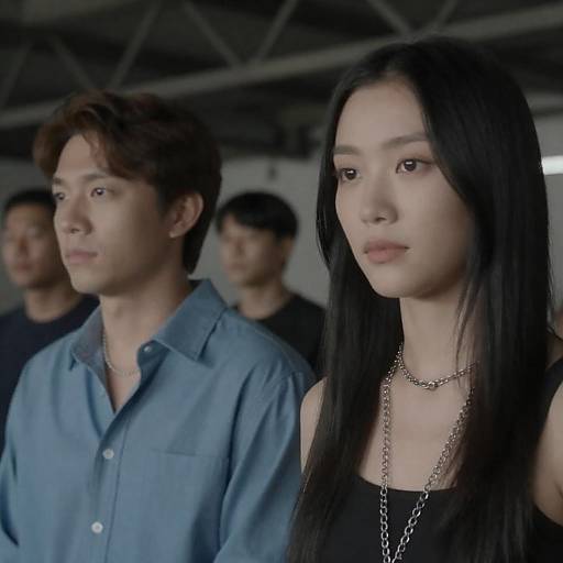 Portrait of Young Asian Adults in Industrial Setting