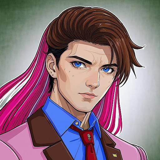 Illustration of Guel jeturk, gundam in the style of Momendoufu