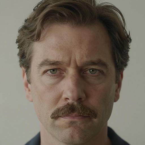 Serious Portrait of a Middle-Aged Man