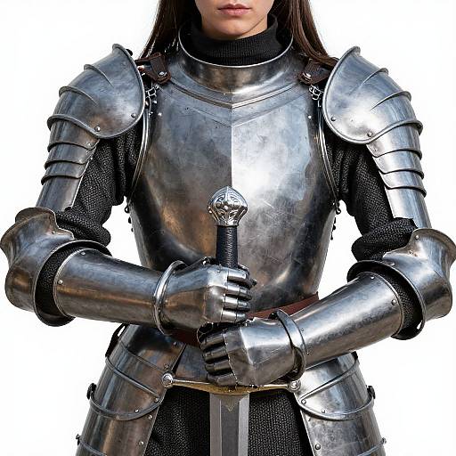 Close-Up Valkyrie Woman in Armor