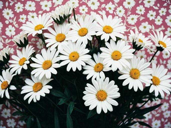 Close-Up Pink and White Flower Wallpaper